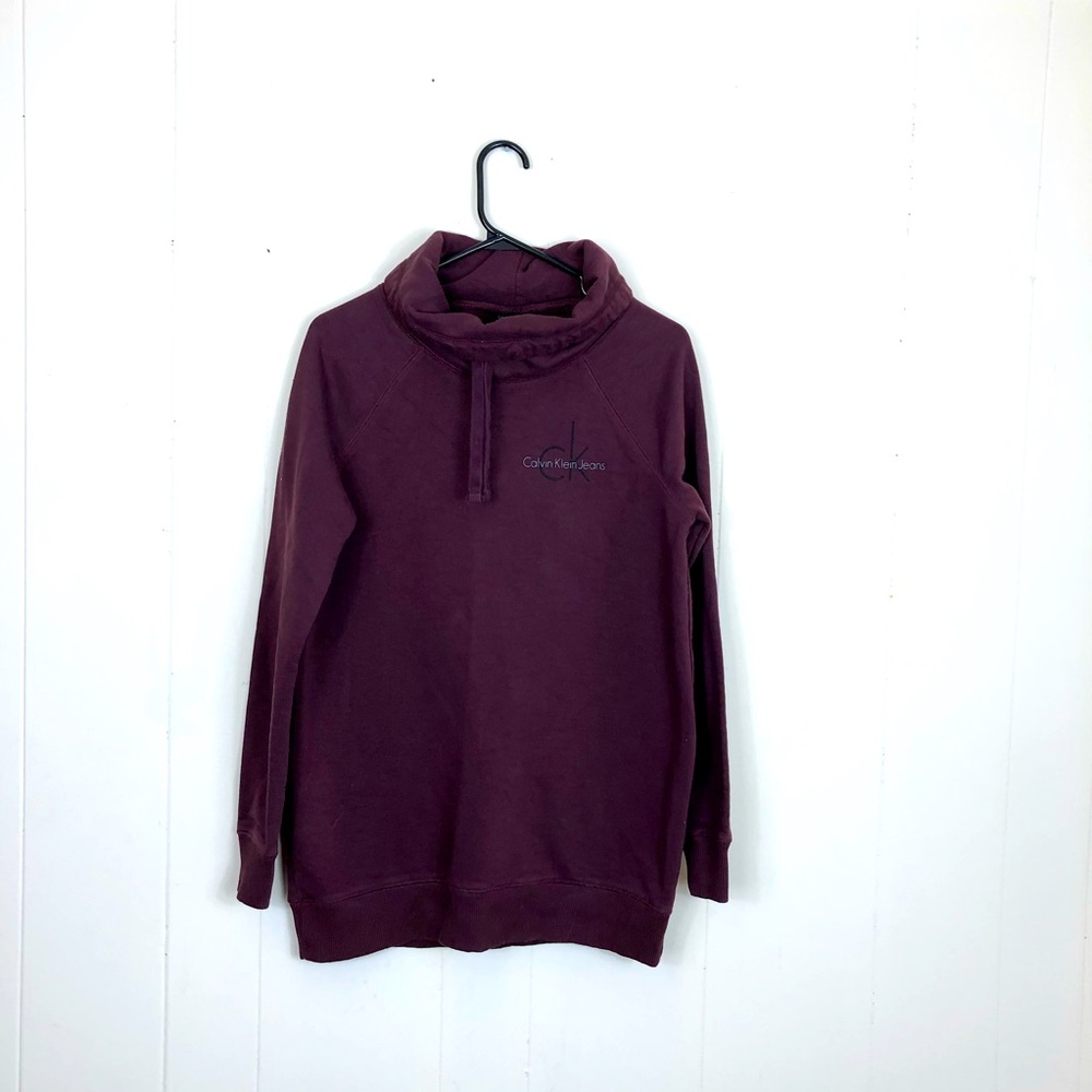 Calvin Klein Cowl Neck Hoodie‎ Sweater Sz S